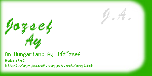 jozsef ay business card